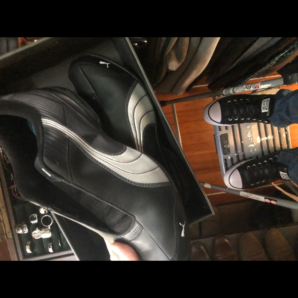 Puma black sneakers